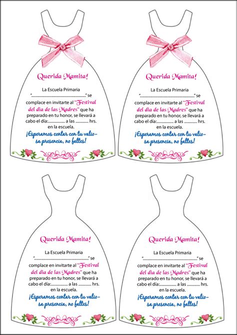 Invitación para MAMA en su DÍA Lista para modificar e imprimir