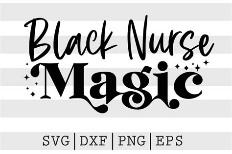 Black Nurse Magic Svg By Spoonyprint Thehungryjpeg