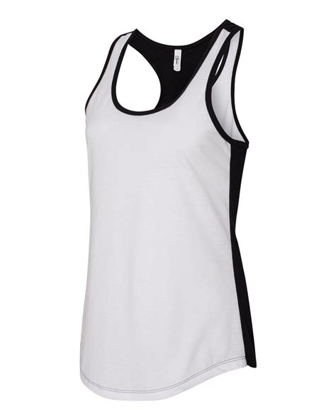 Next Level 1534 Women S Ideal Colorblock Racerback Tank 4 26