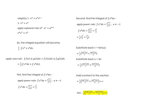 Solved Topic Trigonometric Integrals Evaluate Integral Show Complete