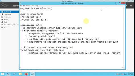 Convert Windows Server Gui To Or From Server Core Youtube