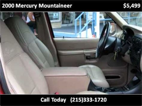 2000 Mercury Mountaineer Used Cars Philadelphia PA YouTube