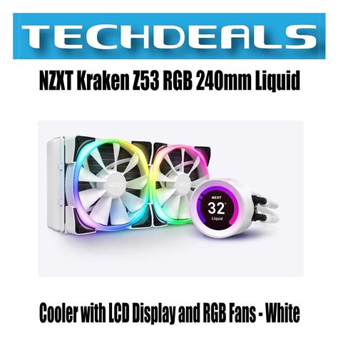 Nzxt Kraken Z53 Rgb 240mm Aio Lcd Rgb Fans White