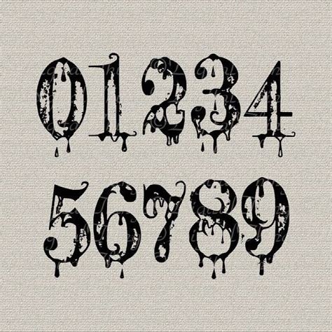 Number tattoo fonts - noredsclub