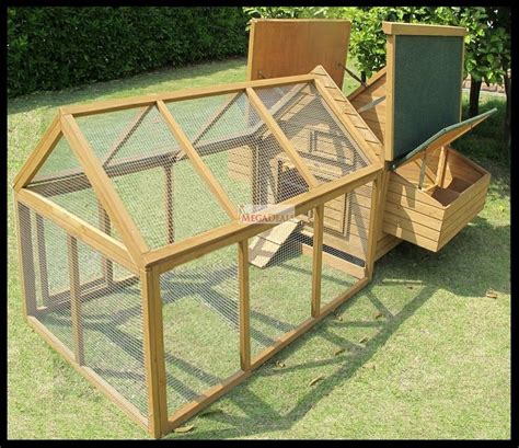 Marlborough Double And Run Large Deluxe Chicken Coop Rabbit Hutch Nest