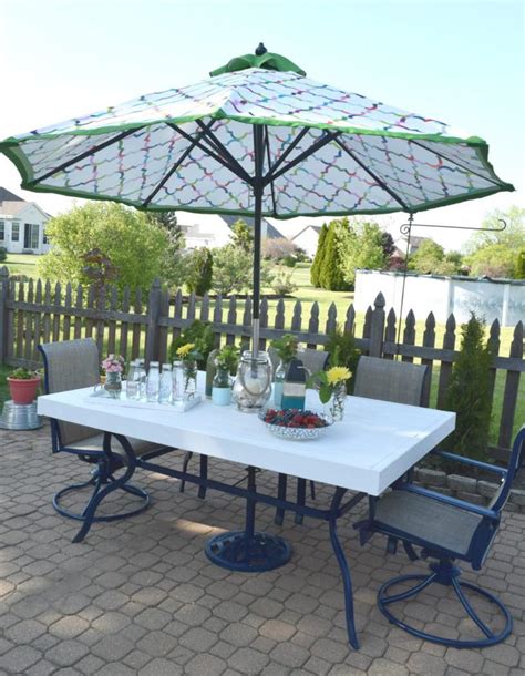 DIY Patio Table Transformation Idea | DIYIdeaCenter.com