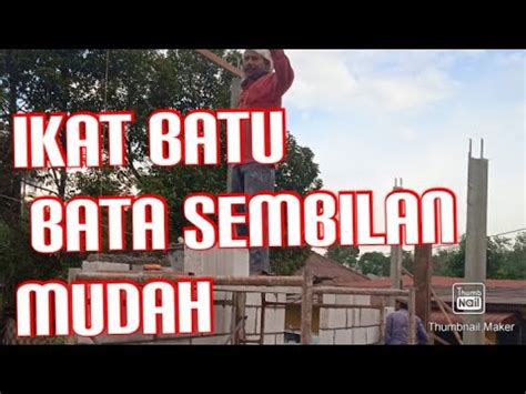 Cara Pasang Batu Bata Ikat 9 Dengan Cepat YouTube