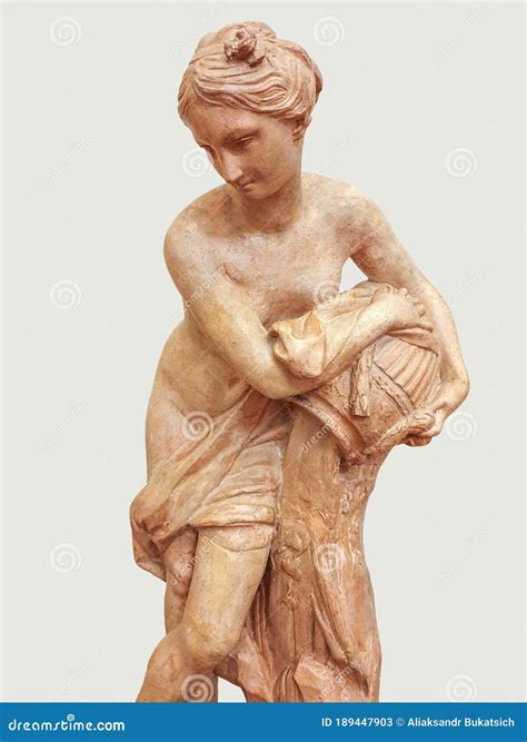 Antique Sculpture Of A Half Naked Woman Stock Image Image Of Statue Ancient 189447903
