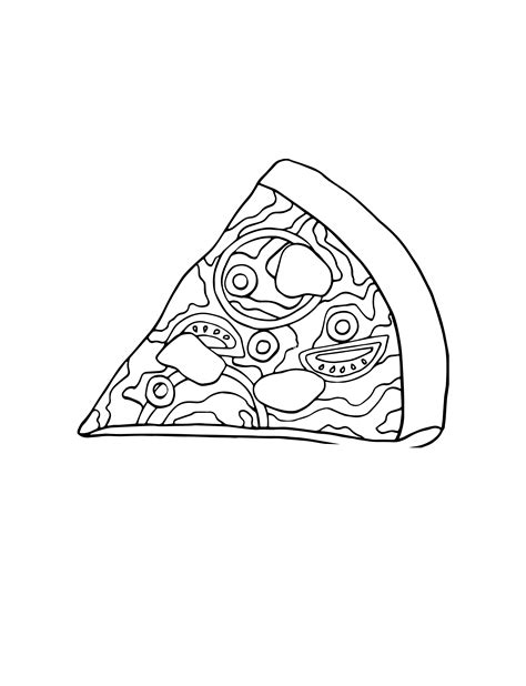 Coloriages pizza à imprimer