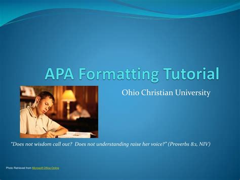 Ppt Apa Formatting Tutorial Powerpoint Presentation Free Download