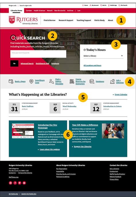 Introducing the New Libraries Homepage | Rutgers University Libraries