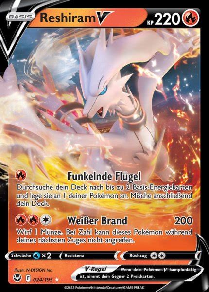 Bestelle Jetzt Reshiram V Silberne Sturmwinde Ultra Rare