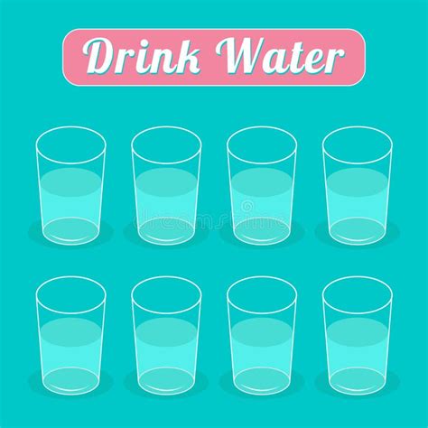 Water Clipart 8 Glasses