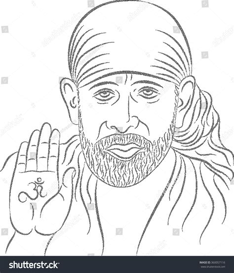 Shirdi Sai Baba Stipple Effect Vector Stock Vector (Royalty Free) 360057116 | Shutterstock