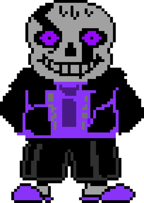 Aftertale Sans Battle Sprite Pixel Art Maker Images