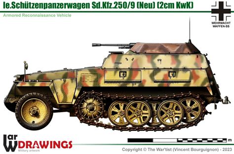 Sd Kfz Neuer Art Leichter Sch Tzenpanzerwagen Cm Kwk