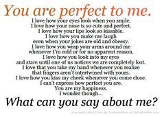 Your Perfect To Me Quotes QuotesGram