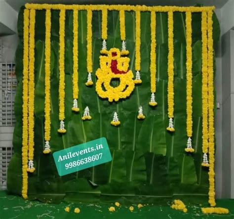 Basic Traditional Banana Leaf Decoration Anil Events Bangalore