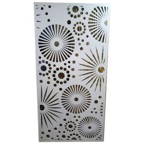 MDF WPC White Rectangular MDF Jali Size Dimension 8x4 Feet At Rs 100