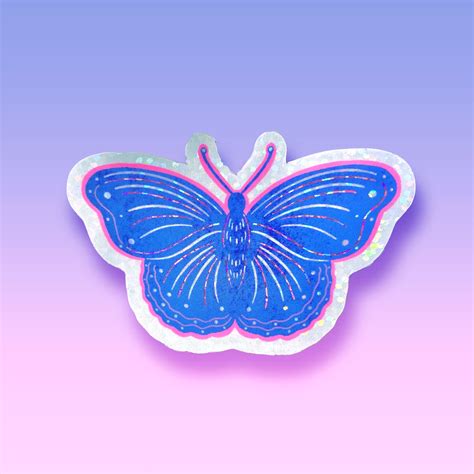 Butterfly Glitter Sticker