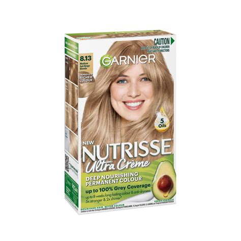 Buy Garnier Nutrisse Medium Ash Blonde Permanent Hair Colour