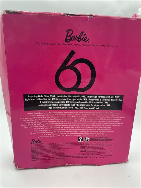 Barbie Doll 60th Anniversary Celebration African American Fxc79