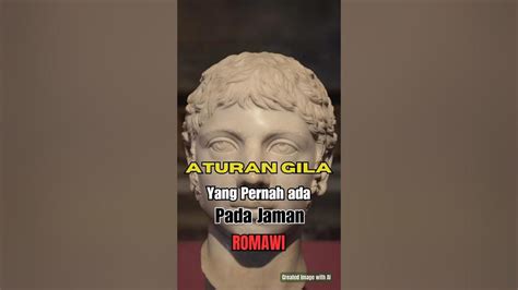 Aturan Gila Yang Pernah Dipakai Pada Jaman Romawi Kuno Fakta Sejarah