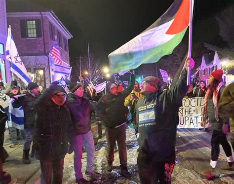 Pro-Palestinian March Through Newtown Met With Counter-Protest ...