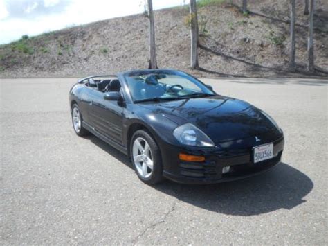 Buy Used Black On Black Manual 2002 Mitsubishi Eclipse Spyder Gt