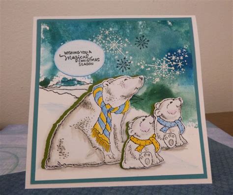 Polar Bear Wishes By Lamoore At Splitcoaststampers Polar Bear Card