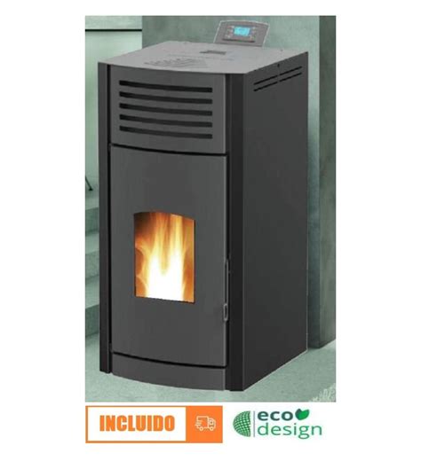 SALAMANDRA A PELLETS HIDRO MEKKA CP24PV 24 KW DISNER Cor PRETO