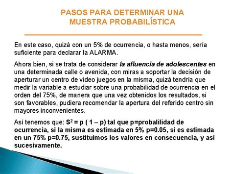 Cmo Determinar Una Muestra Probabilstica Pasos Para Determinar