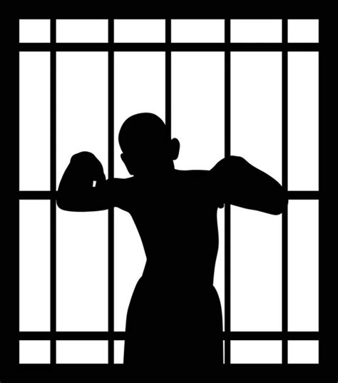 Prison bars silhouette Vector Art Stock Images | Depositphotos