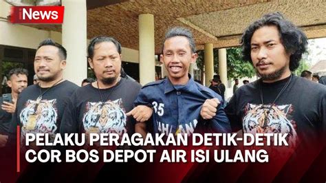 Jalani Rekontruksi Pelaku Peragakan Detik Detik Cor Bos Depot Air Isi