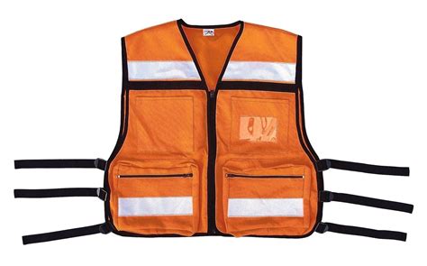 Hi Visibility Ems Rescue Vest Adjustable Reflective Medic Emergency Sa