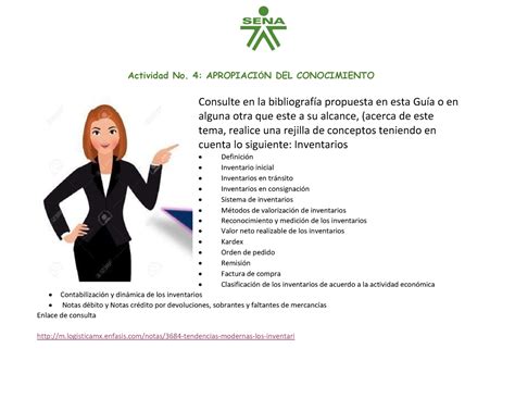 Evidencia 4 Inventario Actividad No 4 APROPIACIN DEL CONOCIMIENTO