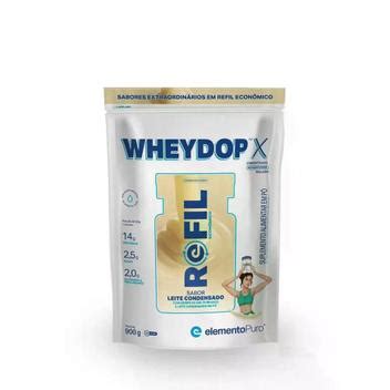 Refil Wheydop X Leite Condensado 900g ELEMENTO PURO Whey Protein