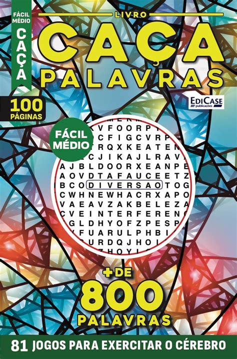 Livro Caça palavras Ed 65 Fácil Médio Diversão