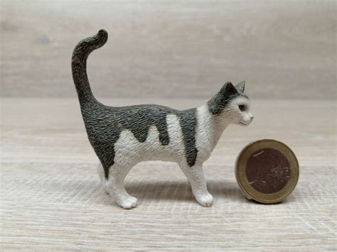 Schleich 13638 Katze Stehend Grau Onlineshop Kinderlino