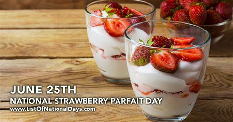 National Strawberry Parfait Day Uk Hilda Larissa