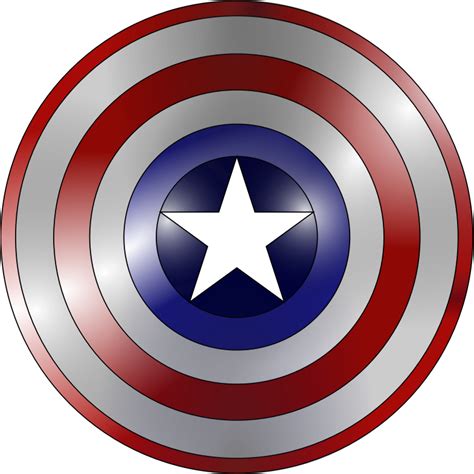 Captain America shield (metal base) - Openclipart