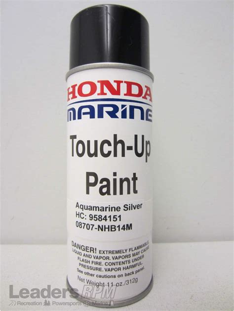 Genuine Honda Marine Outboard Motor Aquamarine Silver Metallic Touch Up