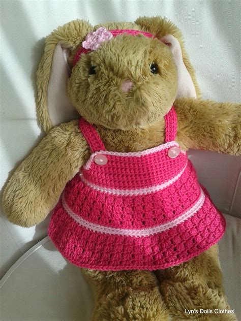 Linmary Knits: Teddy bear crochet dress and headband