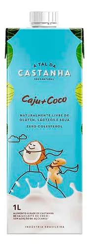 Kit 12 Leite Vegetal Castanha Caju Coco 1l A Tal Da Castanha Mercadolivre