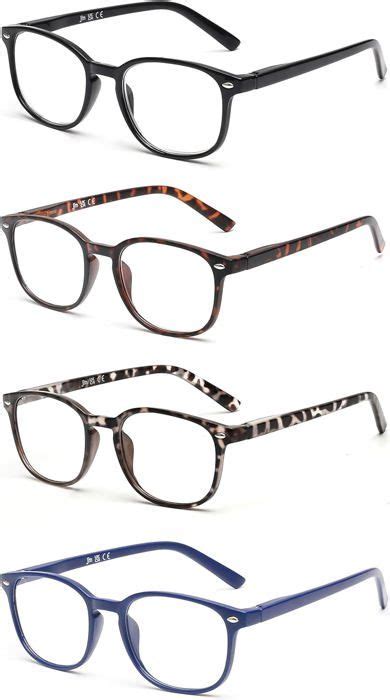 Lot De 4 Lunettes De Lecture Charnière À Ressort Presbyte Hommes Femmes