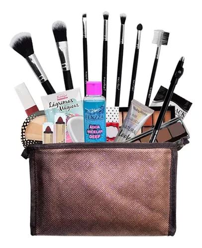 Malet N Para Maquillaje Bazar Web Kit Completo De Maquiagem Brindes