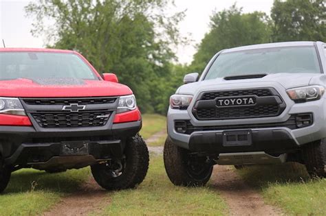 Chevrolet Colorado Zr2 Vs Toyota Tacoma Trd Pro Who Wins The Off Road Battle The Truth