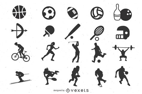 Sports Icon Collection Free Vector Download Freeimages