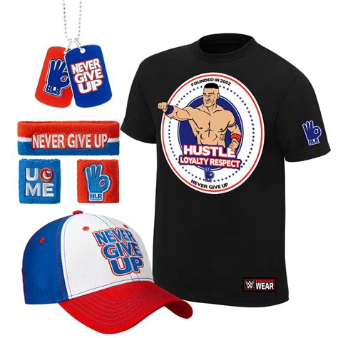 John Cena "Hustle Loyalty Respect" T-Shirt Package | Pro Wrestling ...