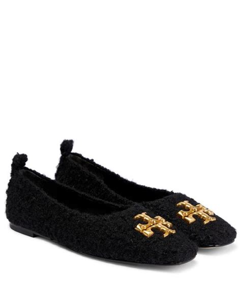 Tory Burch Eleanor Ballet Flats In Black Lyst